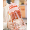 超大容量塑料水杯女便携带吸管学生夏季运动水壶男大肚杯子2000ml